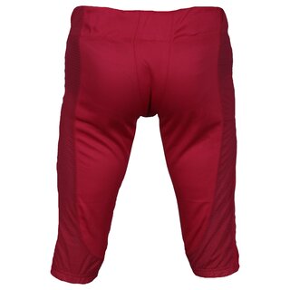 BADASS Football Gamepants No Fly (mit breitem Gürtel) - rot Gr. 2XL