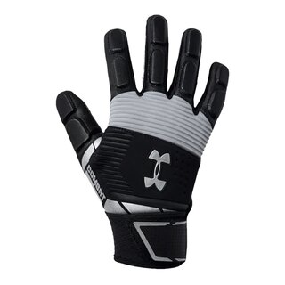Under Armour Combat gepolsterte Lineman Handschuhe Design 2020 - schwarz/grau Gr. XL