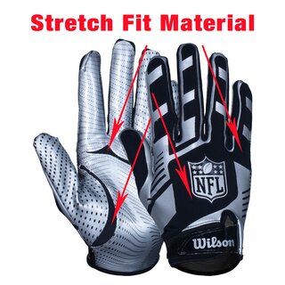 Wilson NFL Stretch Fit American Football Receiver Handschuhe